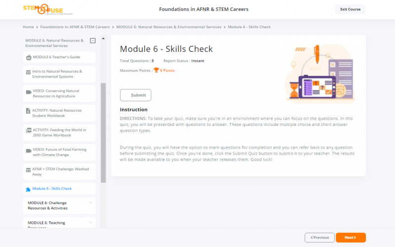 STEM Agriculture Careers Foundations in AFNR STEM Fuse