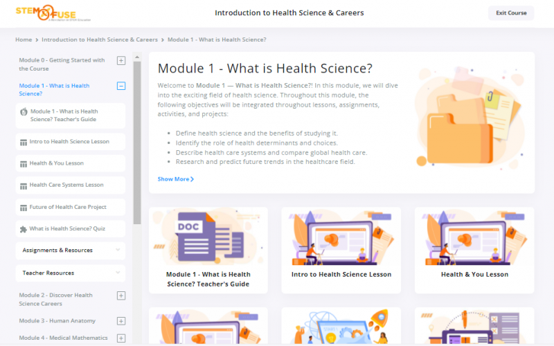 Intro to Health Science & Careers for High School | STEM Fuse